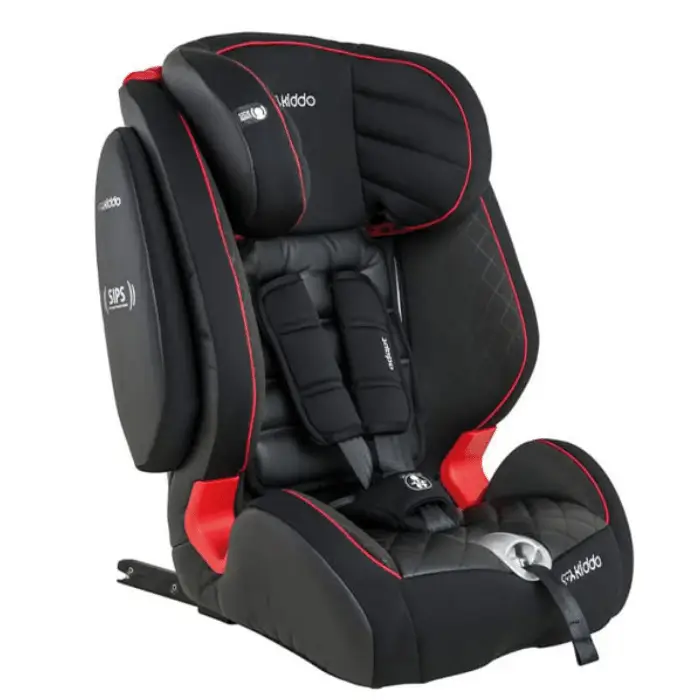 Cadeirinha para carro Kiddo -Preta e vermelha